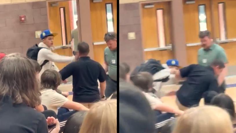 北加學生掌摑教師 校警到場「過肩摔」KO學生|細說燊語