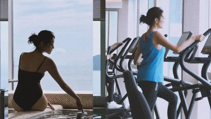 48歲娛圈學霸面露兇狠樣？為一事緊握掌頭飛身踢板 空手道「一姐」劉慕裳都留言