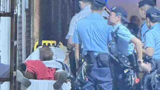 深水埗：非洲裔男子拒絕合作，警員執法期間受傷，三人送院