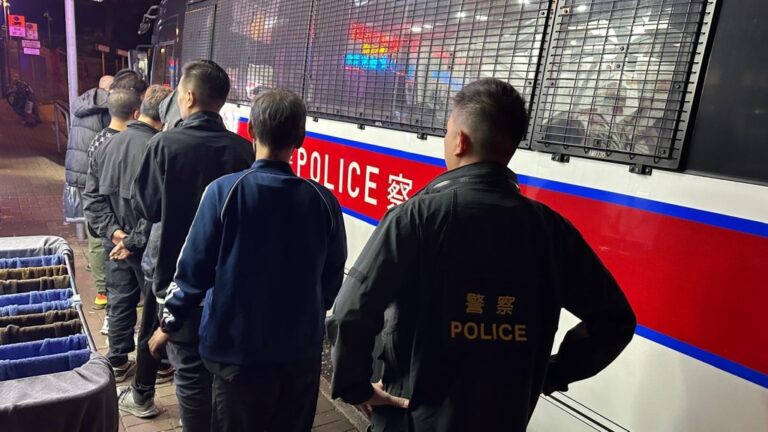 大埔搗破非法釣魚機賭檔，拘捕負責人及18名賭客！