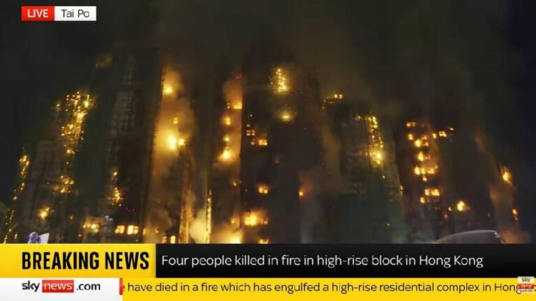 大埔宏福苑五級火災引國際關注，微博熱搜榜佔據多席！