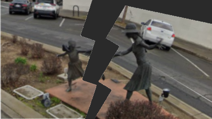 北沙市公共銅雕遭人破壞 母像被盜走 女兒留在路中心｜細說燊語