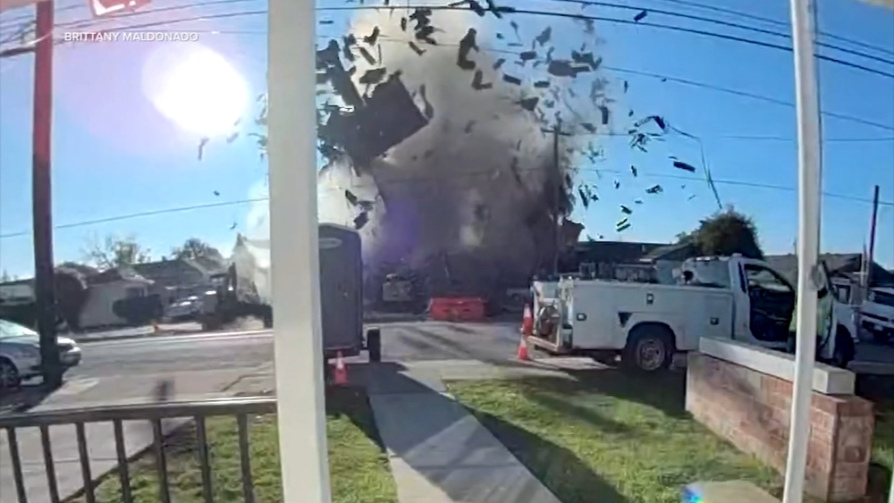 加州灣區希活發生煤氣爆炸致6傷，驚悚影片曝光