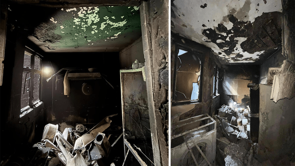 大埔宏福苑五級火災:現場一片狼藉,跨部門全力善後 大埔宏福苑五級火災:現場一片狼藉,跨部門全力善後