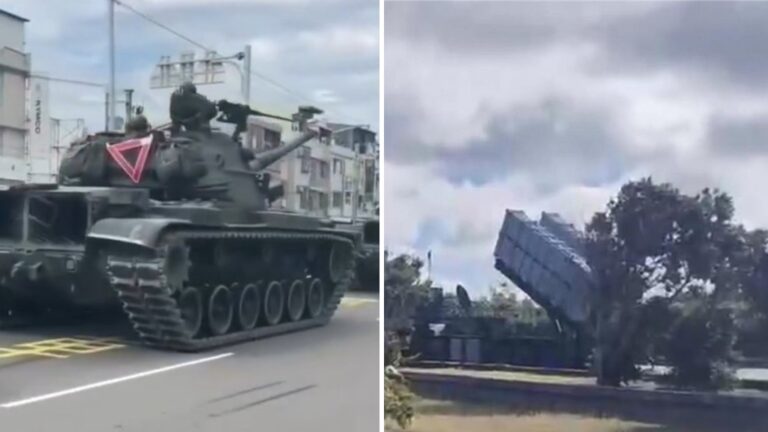解放軍圍台軍演升級！恆春半島部署飛彈 台中街頭驚現坦克