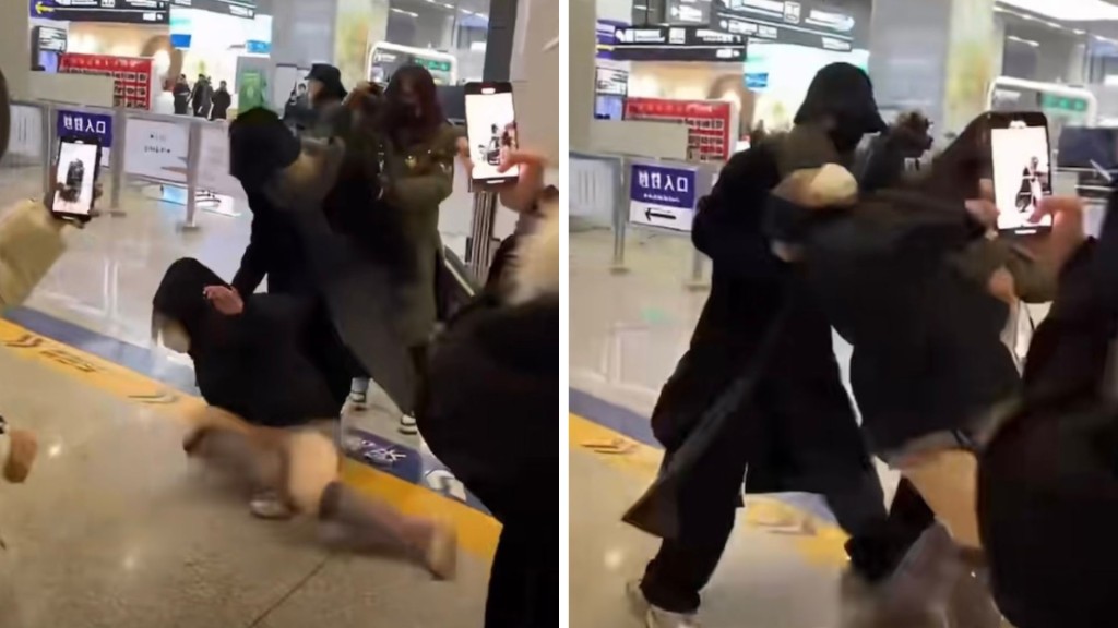 藝人靈超高鐵站遭「私生飯」懟臉狂拍　情緒失控搶手機摔地