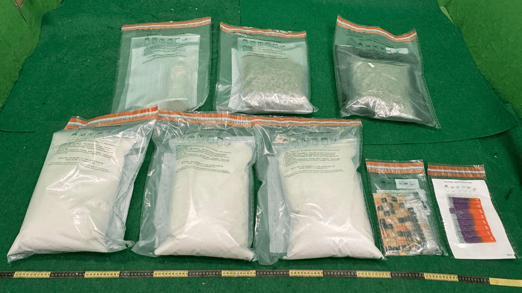 海關連破兩宗毒品案 搗大埔分銷中心檢0萬貨 3男落網