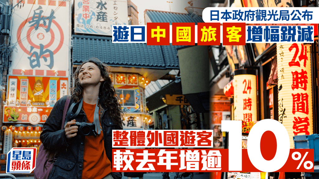 中日關係恶化，中国游客增幅锐减，但整体外国游客仍增长逾10%