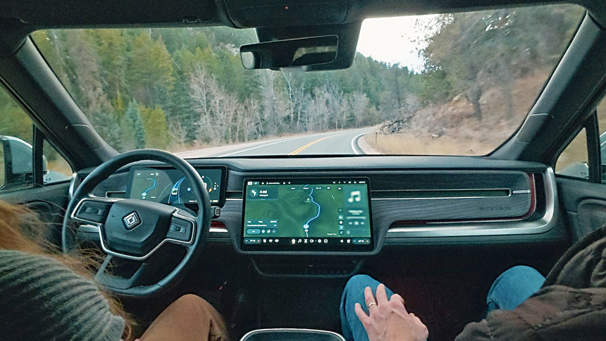 Rivian第二代R1電動車軟體更新。Rivian