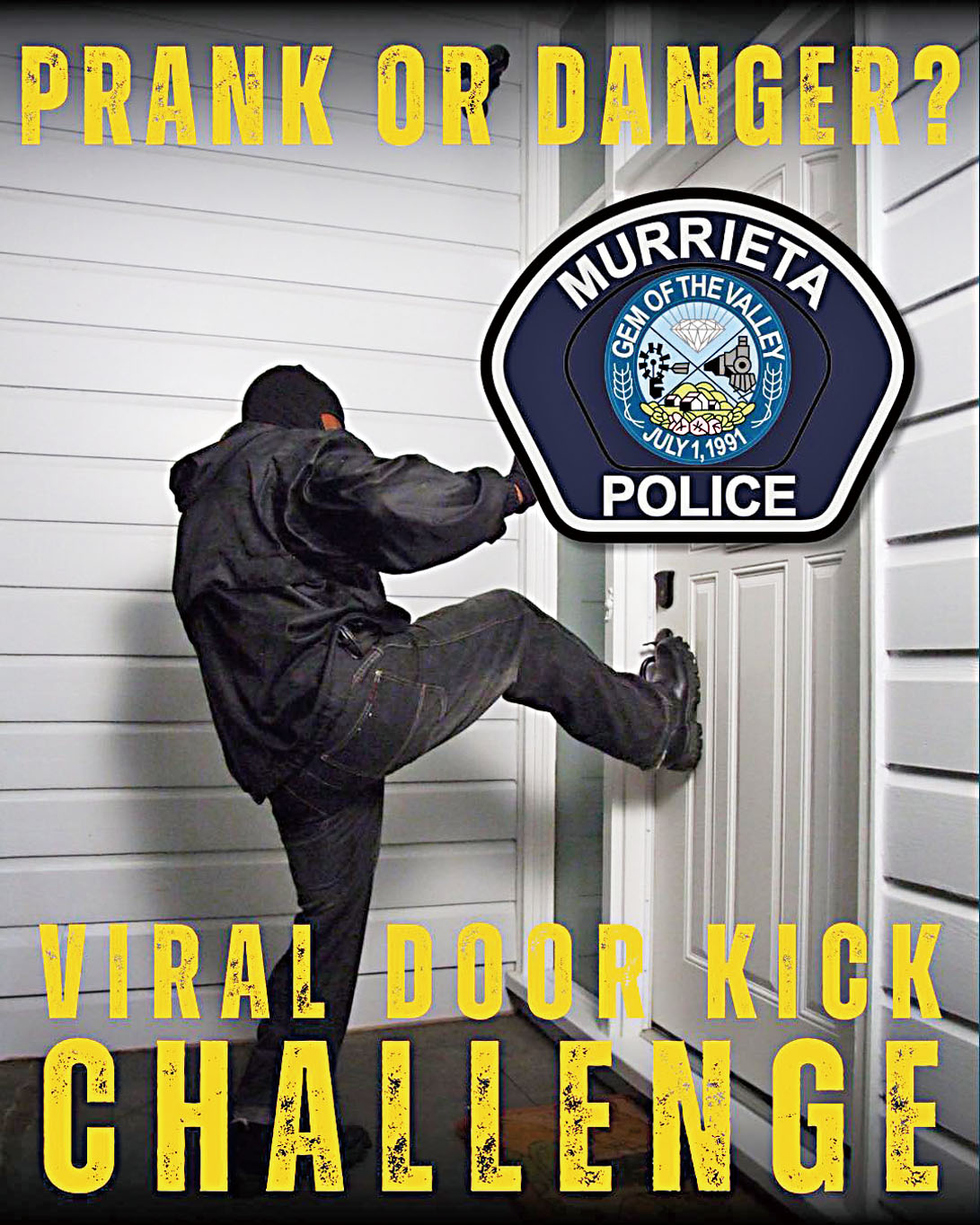 警方忠告居民，TikTok流傳的惡搞挑戰，非但可以造成破壞，更可能釀成極嚴重後果。穆里塔警察局