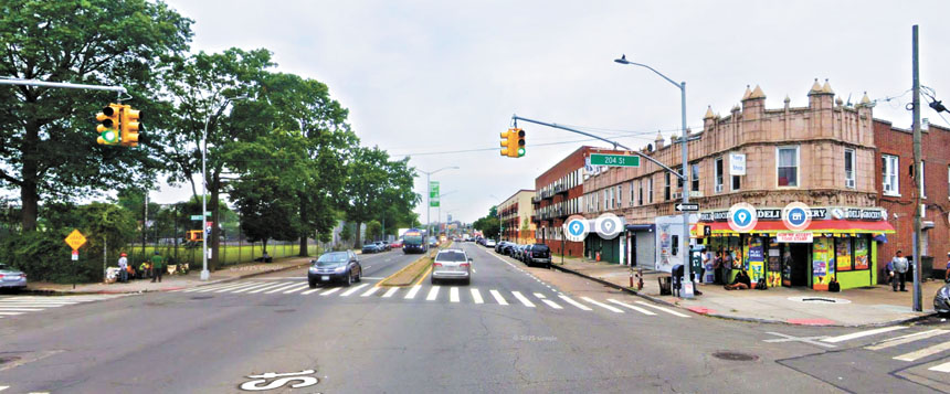 兩車發生碰撞的路口附近。 圖片來源：谷歌地圖