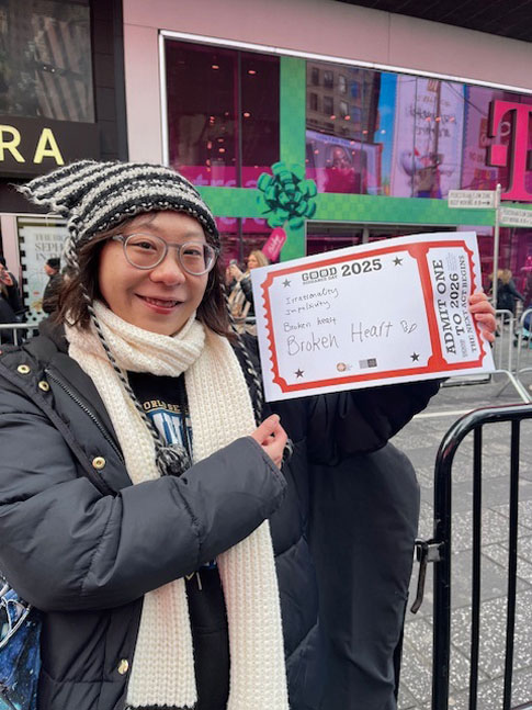 April陳希望舊年帶走 「心碎」。