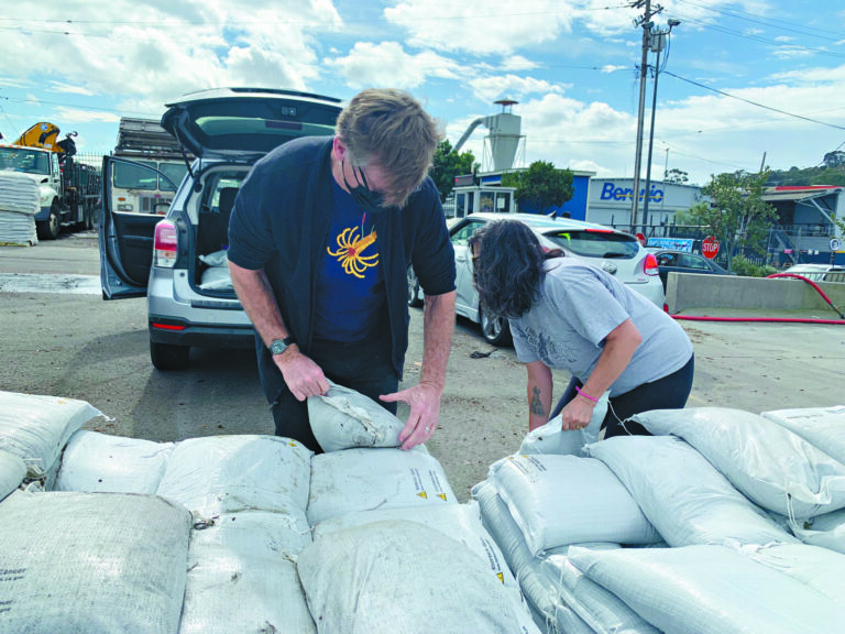 金山市府未雨綢繆 免費發放防洪沙包