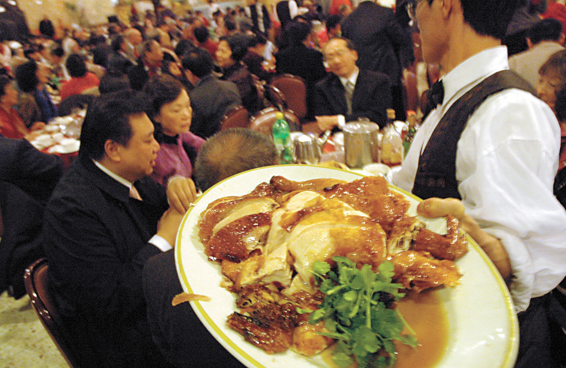 僑社的宴會。記者黃偉江攝