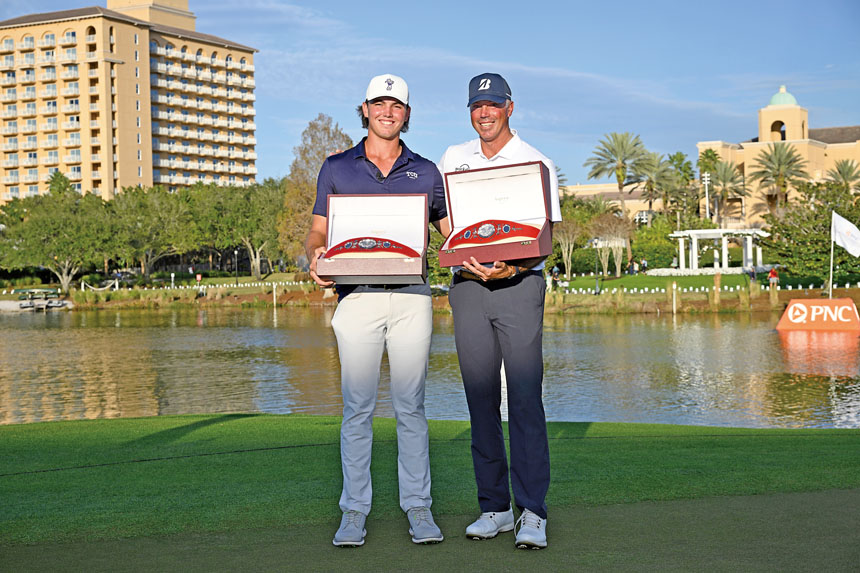 父子一起奪得冠軍，這是庫查爾家族的榮耀時刻。美聯社