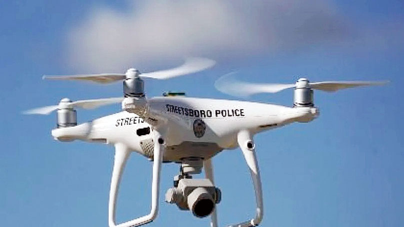 美國多地警方正愈來愈多地使用無人機輔助執法。美聯社