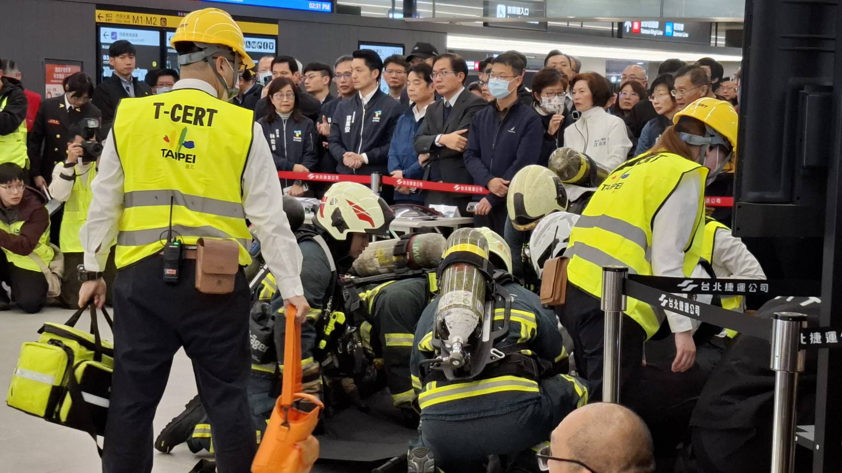 台北車站及鬧市舉行「無差別攻擊危安演練」　提高居民防襲意識