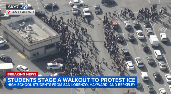 明州槍案怒火燒至灣區！東灣六校高中生罷課癱瘓交通 | 有影片