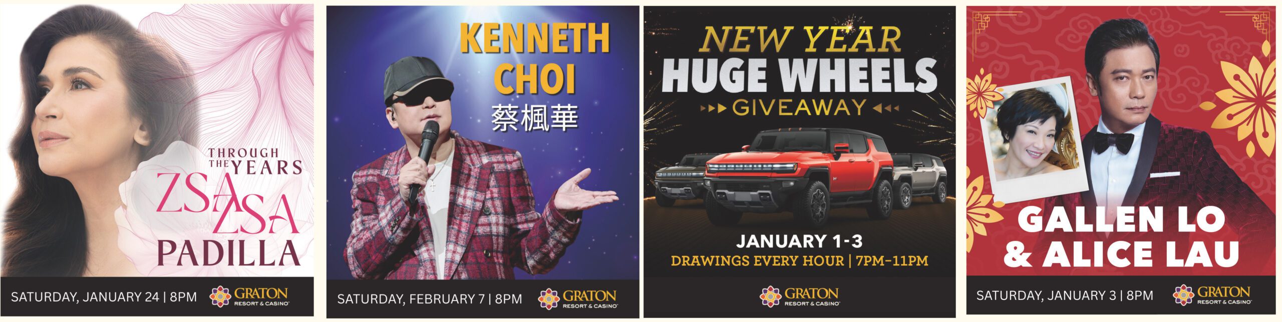 貴騰賭場大酒店以豪華獎品、 大獎組合及演唱會迎接新年