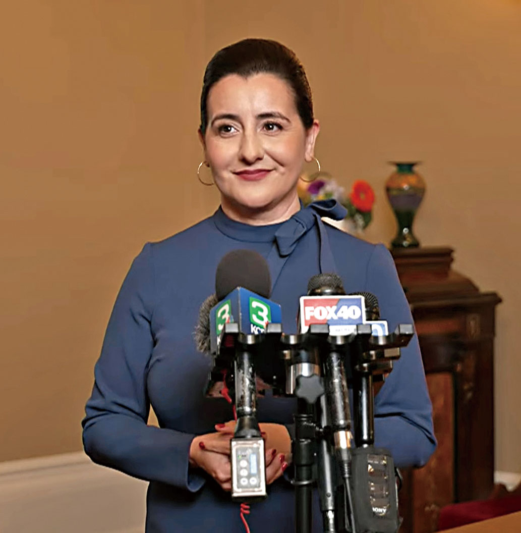 李蒙向媒體介紹新會期關注政綱和議題。視頻截圖