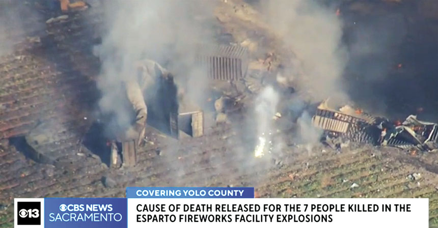 去年北加埃斯帕托煙花爆炸 評估報告遲交未能及時阻止