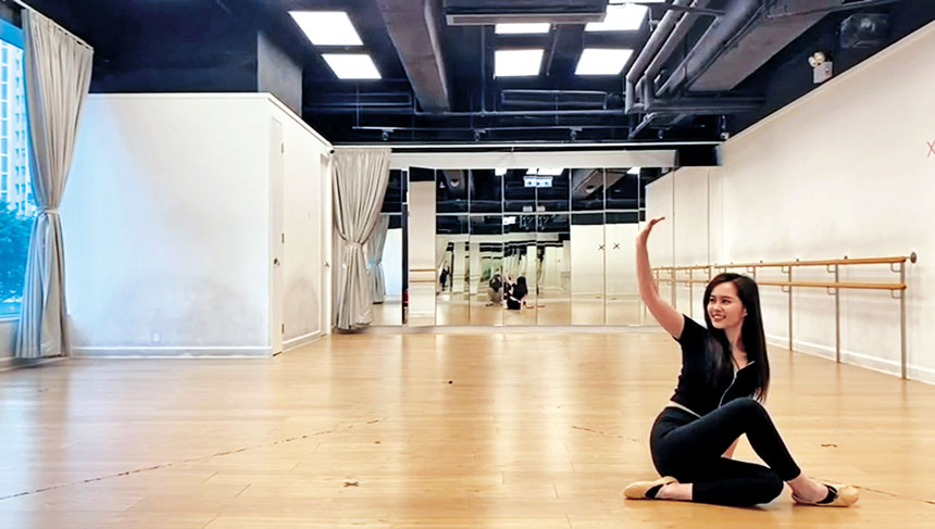 梁超怡在私下花費大量時間練習，勁勤力。