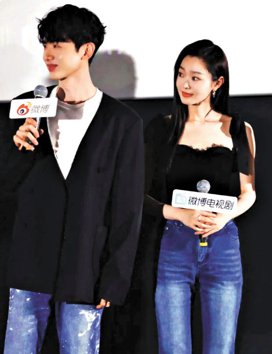 白敬亭與宋軼因合作《長風渡》傳出戲假情真。網上圖片