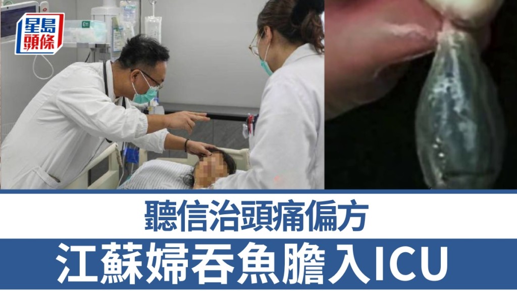 【誤信偏方】生吞魚膽治頭痛 江蘇婦中毒險死 醫生警告：毒性比砒霜更強