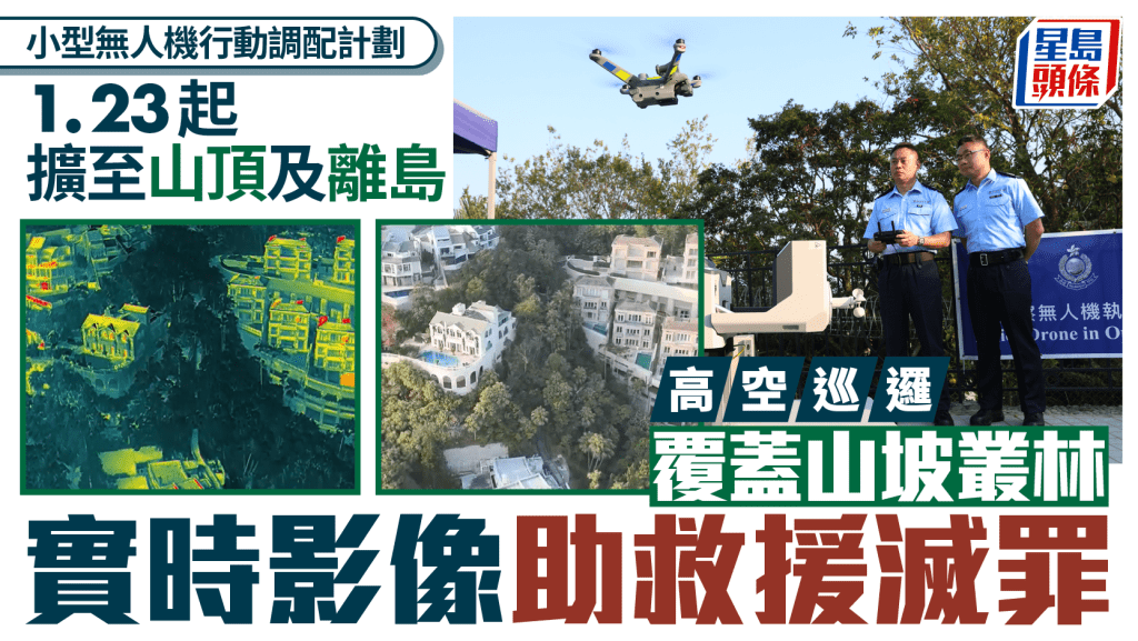 【科技執法】警隊無人機「飛咇」升級!山頂、長洲、南丫島納入自動巡邏,熱成像全天候打擊罪案