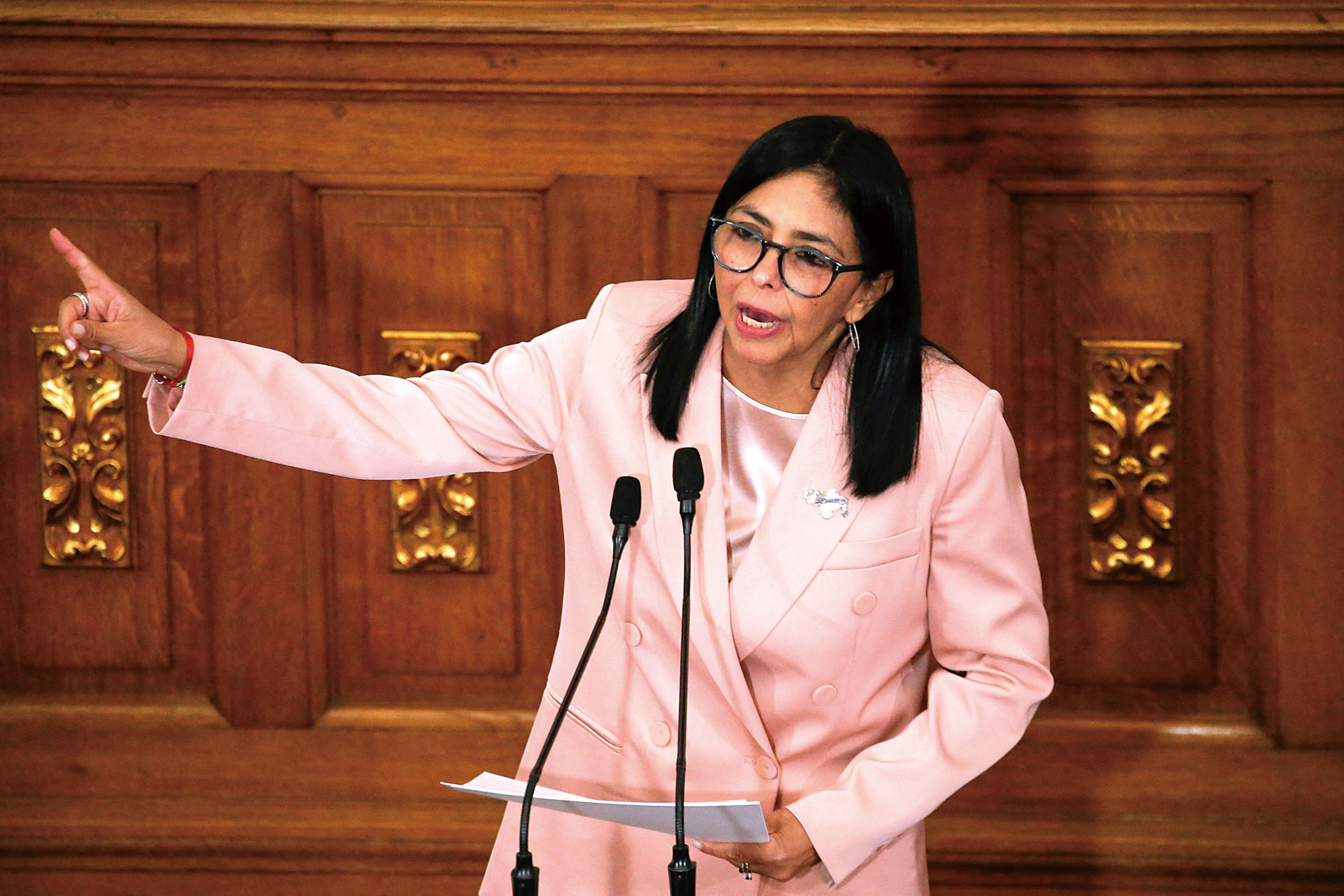 委內瑞拉代理總統羅德里格斯。資料圖片