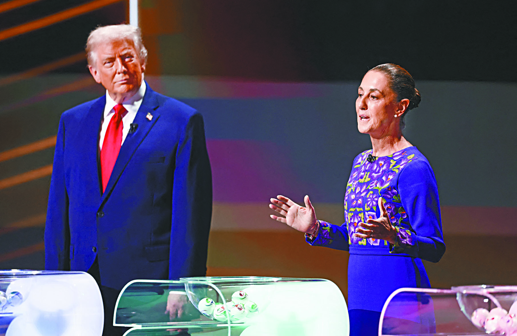 儘管美墨近年來在邊境安全領域緊密合作，但墨西哥仍擔憂辛鮑姆（圖右）會成為下一個馬杜羅。路透社資料圖片