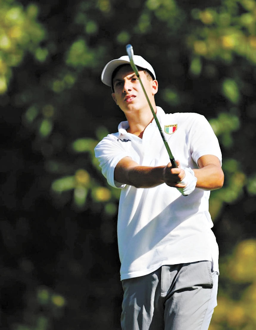 16歲的加萊皮尼是意大利高爾夫球界的明日之星，他在大火中不幸喪生。網上圖片