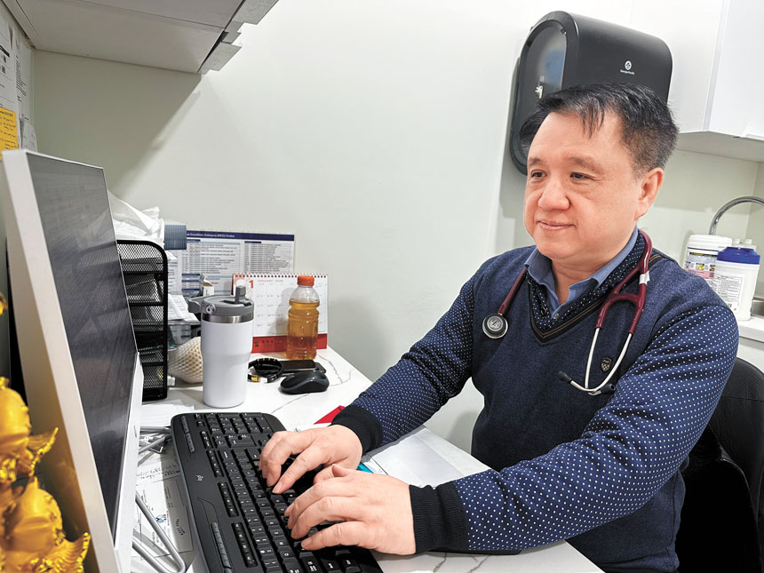 葉宏推薦華人接種乙肝疫苗。 葉宏提供