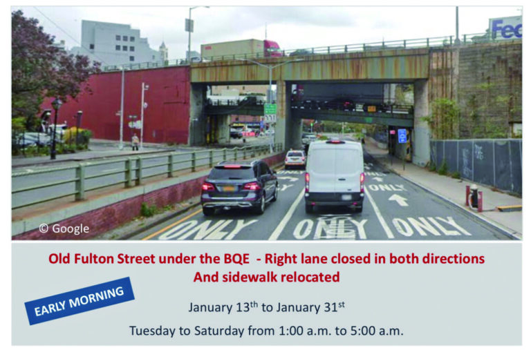 BQE又進行臨時維修   布碌崙高地街道周一起關閉