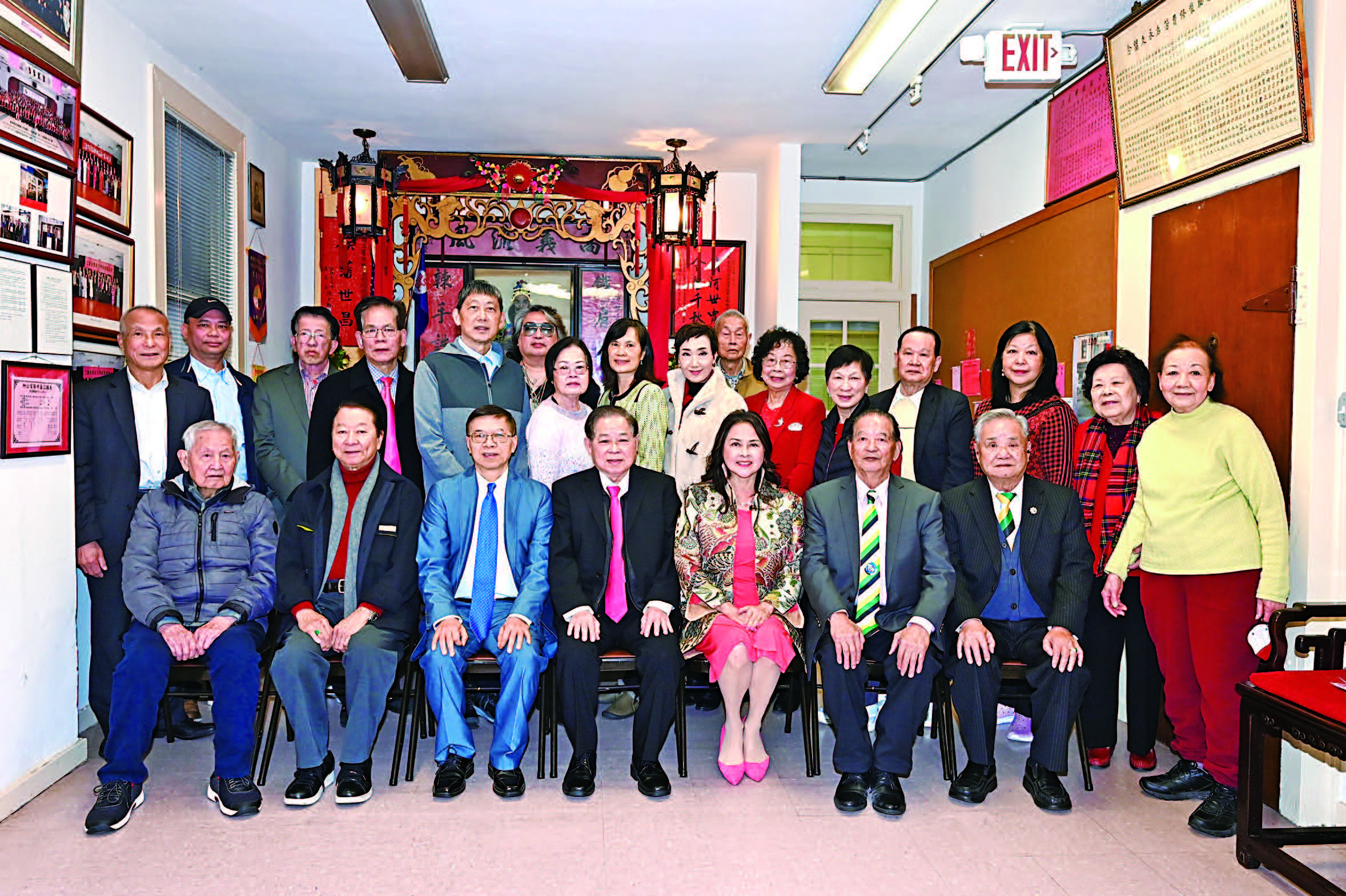 張家公所首長同仁期待新年新氣象，攜手同心，再創輝煌。馬紅兵攝