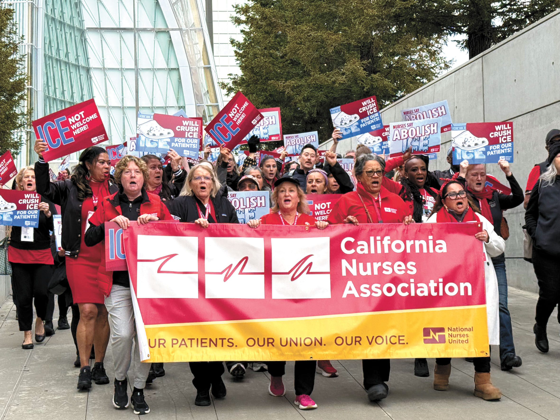 加州護士工會屋崙大遊行反ICE