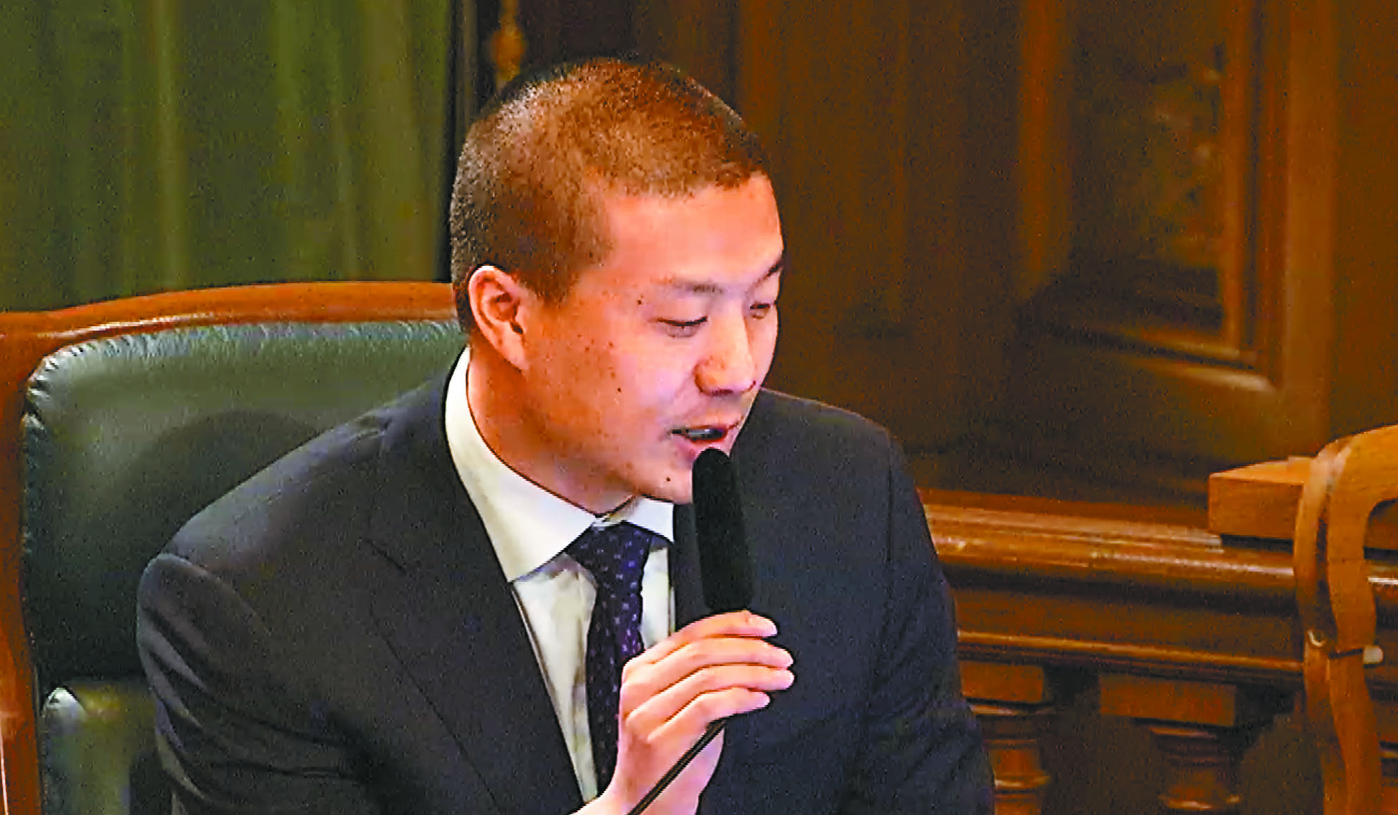 王兆倫就12月20日的大規模停電提出「聽證請求」。會議截屏