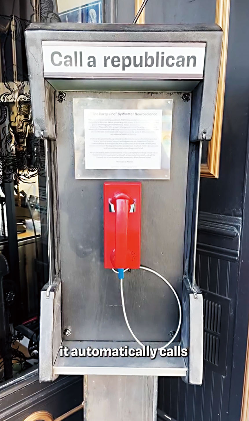 新創公司設「黨派熱線」   實驗跨政治立場對話