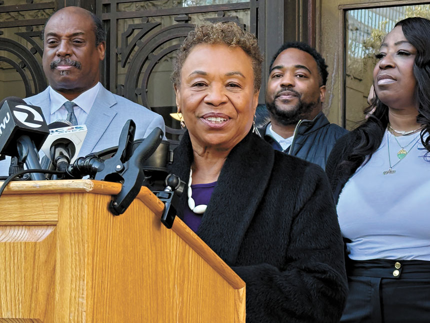 屋崙市長芭芭拉李8日正式宣布啟動「Oakland Reads 1234」早期閱讀計劃。 本報記者陳程威攝