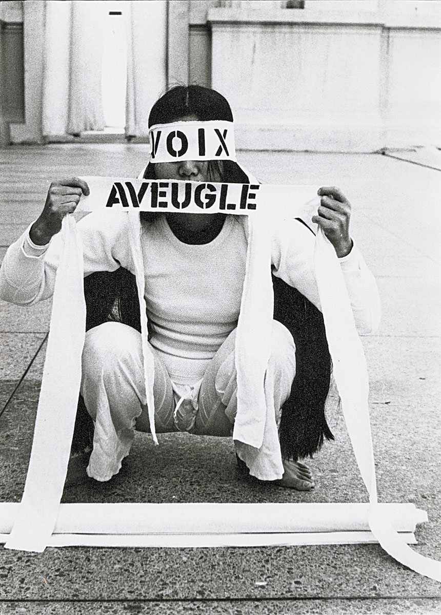 車學慶1975年《Aveugle Voix》表演彩排時攝。BAMPFA