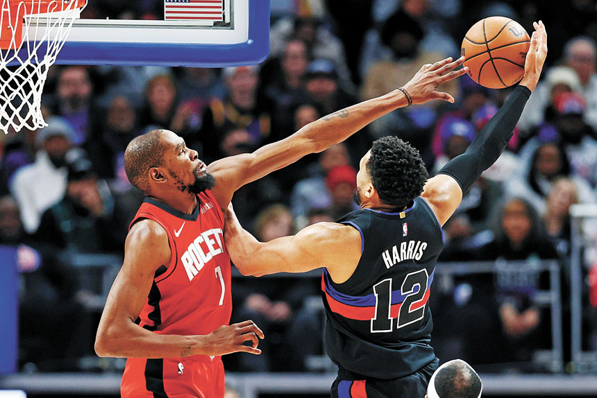 火箭終結活塞四連勝 杜蘭特迎里程碑