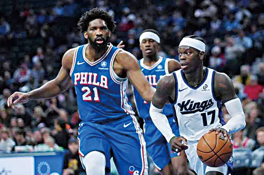 馬克西協同恩比德完成驚險逆轉。網上圖片