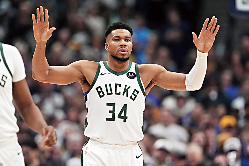 雄鹿當家球星字母哥深陷交易傳聞。美聯社