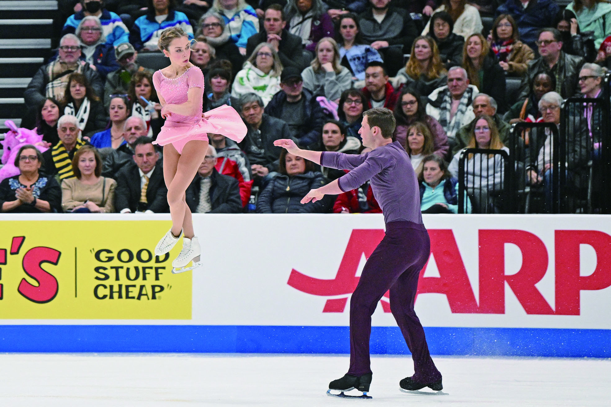 埃菲莫娃與米特羅法諾夫參加全美雙人滑比賽。美聯社