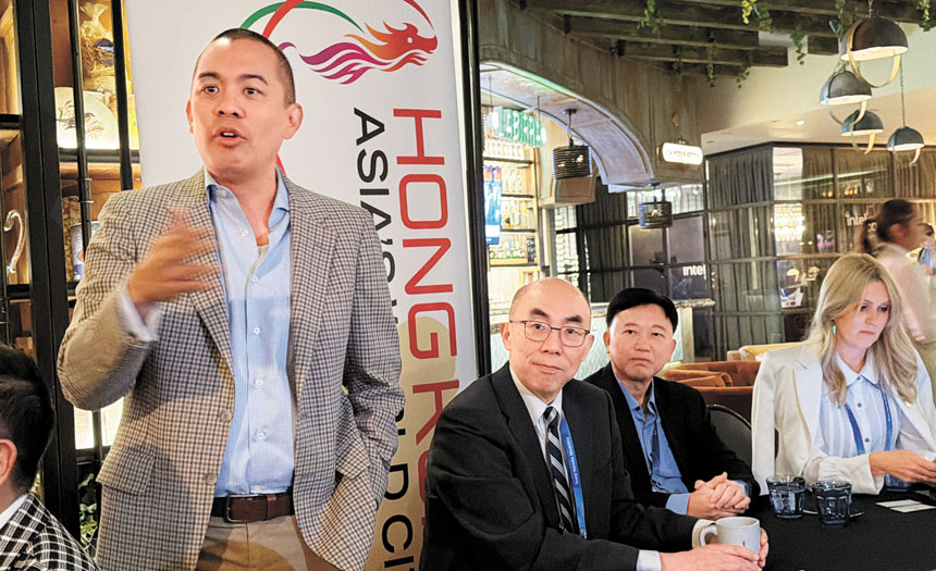 內華達州副州長辦公室幕僚長 Rudy Pamintuan。本報記者攝