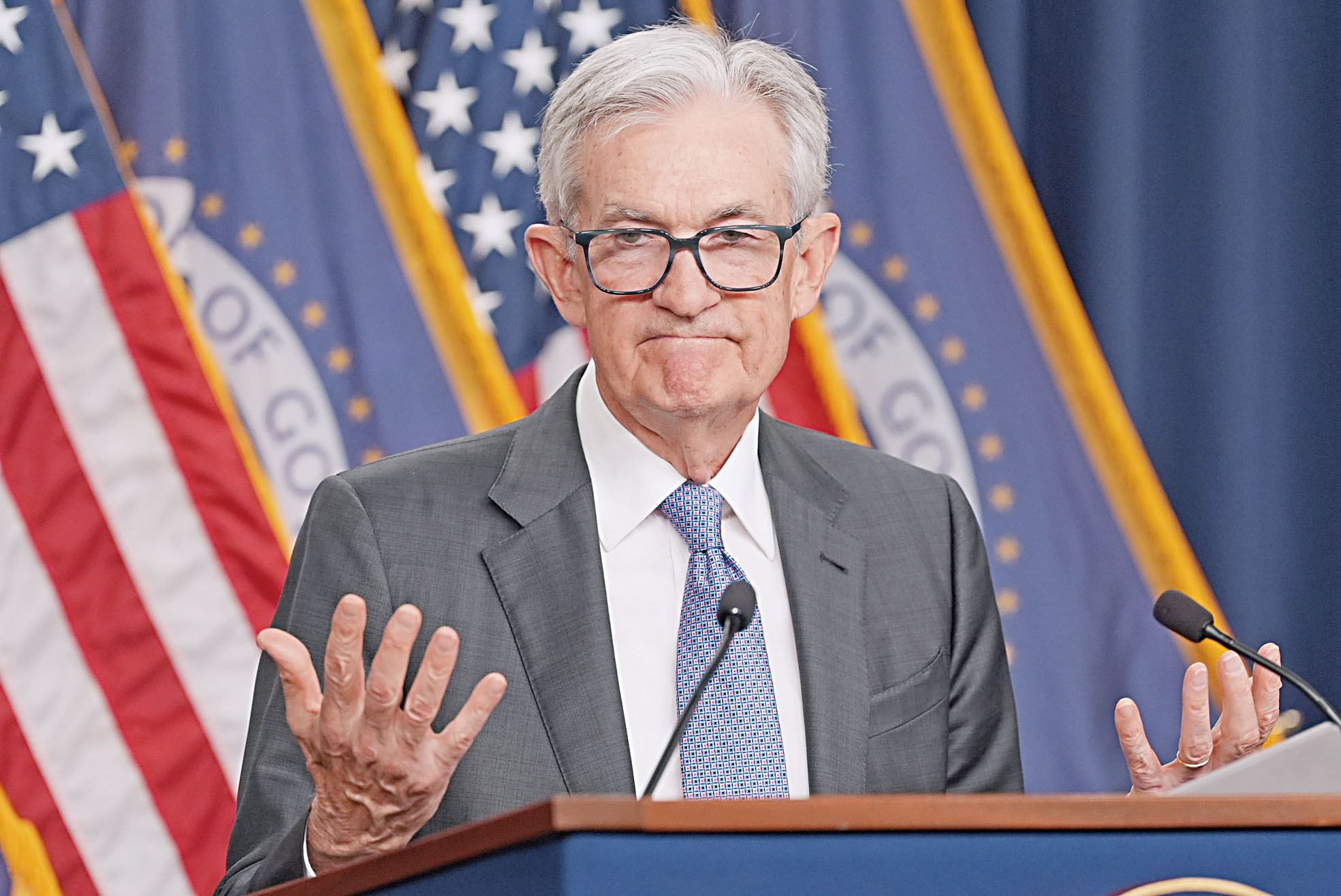 特朗普總統暗示已接近敲定接替聯儲局主席鮑威爾(圖)的人選。美聯社資料圖片