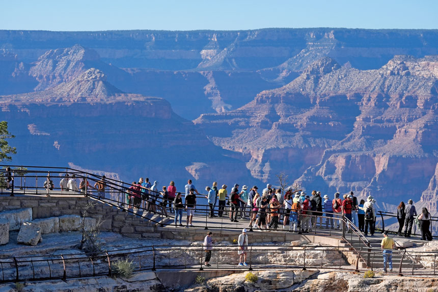 圖為亞利桑那州大峽谷國家公園。美聯社資料圖片