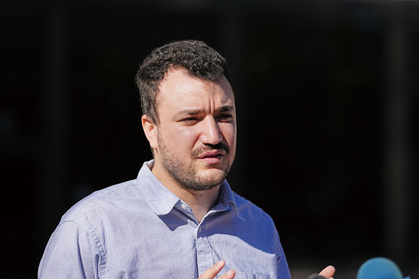 哥倫比亞大學前研究生哈利勒。美聯社資料圖片