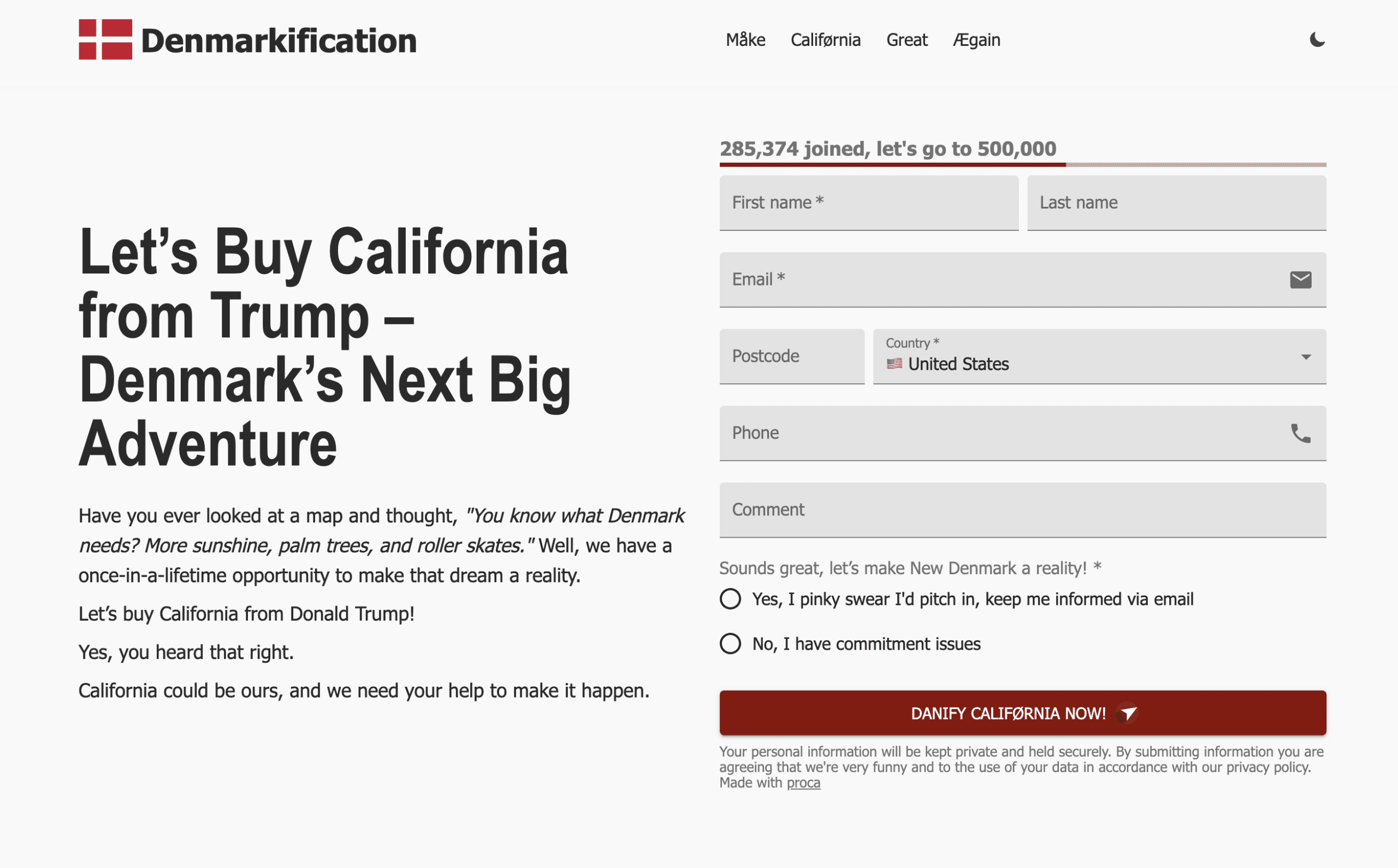 denmarkification.com 網頁截圖