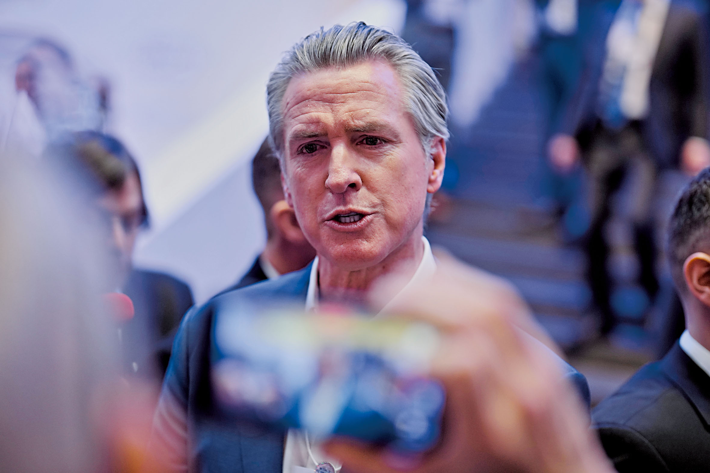 加州州長紐森。美聯社資料圖片